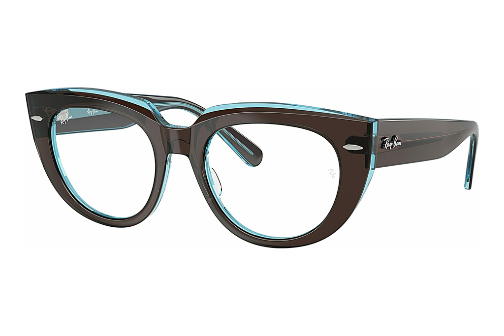 Ray-Ban   RX5586 8366 Brown On Transparent Blue