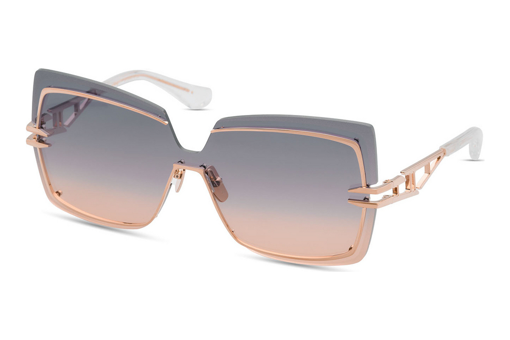 DITA   DTS-440 03A DARK GREY TO PEACH GRADIENTROSE GOLD