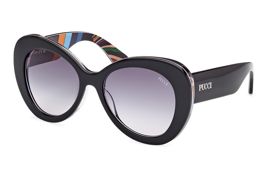 Emilio Pucci   EP0232 05W blau verlaufendSchwarz/Muster