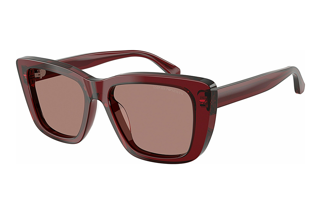 Emporio Armani   EA4246U 625473 Light BrownShiny Transparent Bordeaux