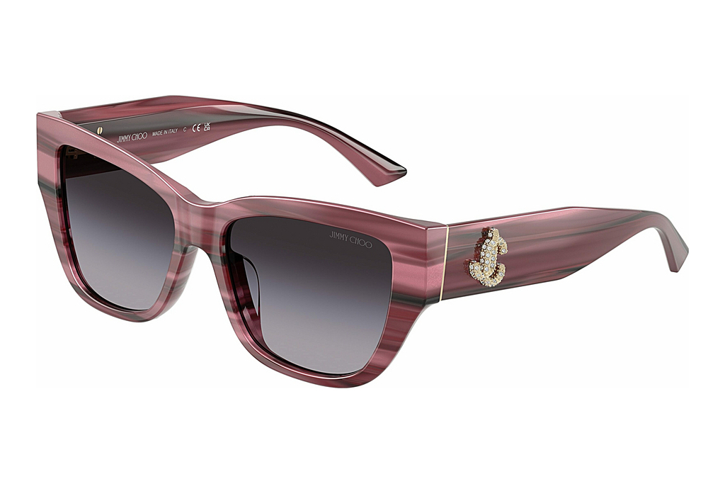 Jimmy Choo   JC5039BU 50648G Gradient GrayStriped Cranberry