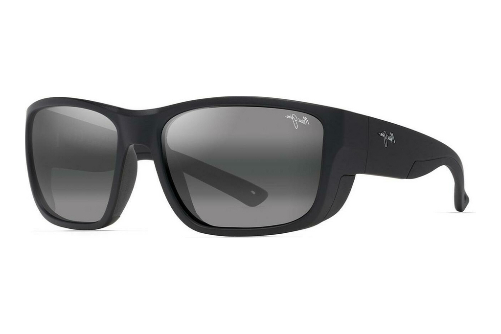 Maui Jim   Amberjack 896-02 Neutral GreyMatte Black w/Black Rubber