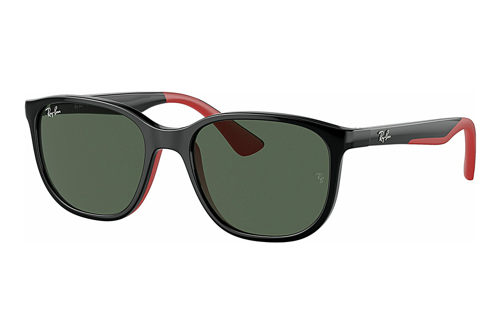 Ray-Ban Junior   RJ9078S 713171 Dark GreenBlack On Red