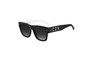 Dsquared2 ICON 0004/S 80S/9O BLACK WHITE