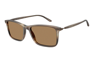 Giorgio Armani AR8218 6167M4 Photo BrownMatte Striped Brown