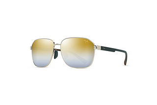 Maui Jim Onipaa AF DGS651-16 Dual Mirror Gold to SilverShiny Gold w/Green