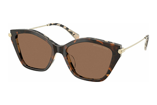 Michael Kors MK2246U 395173 Brown SolidDark/Cream Tortoise