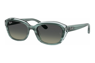 Ray-Ban Kids RJ9081S 717511 Gradient GreyStriped Green On Transparent Green